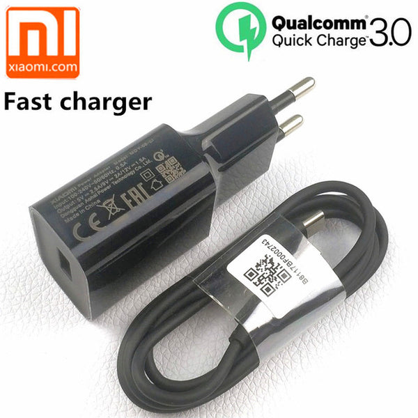 Charger QC 3.0 Fast Charge EU adapter Usb Cable