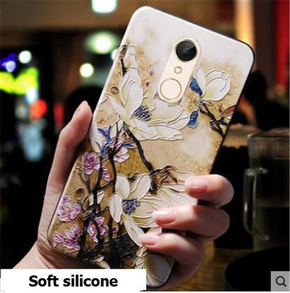 3D Relief Soft Tpu Painted Phone Case