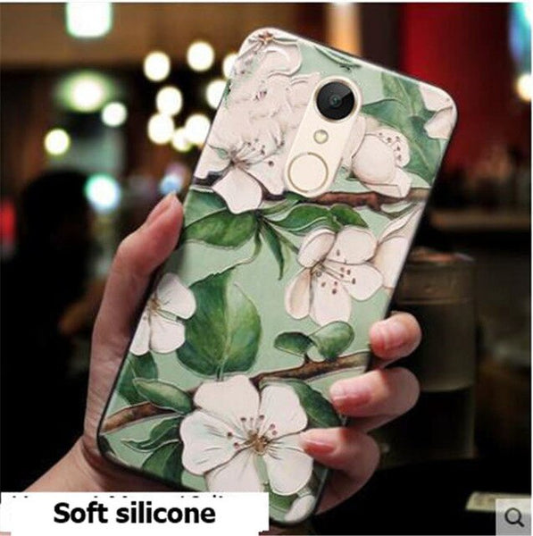 3D Relief Soft Tpu Painted Phone Case