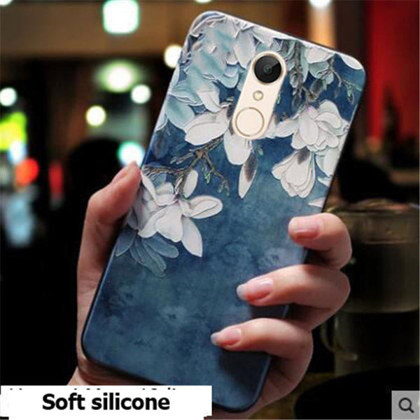 3D Relief Soft Tpu Painted Phone Case